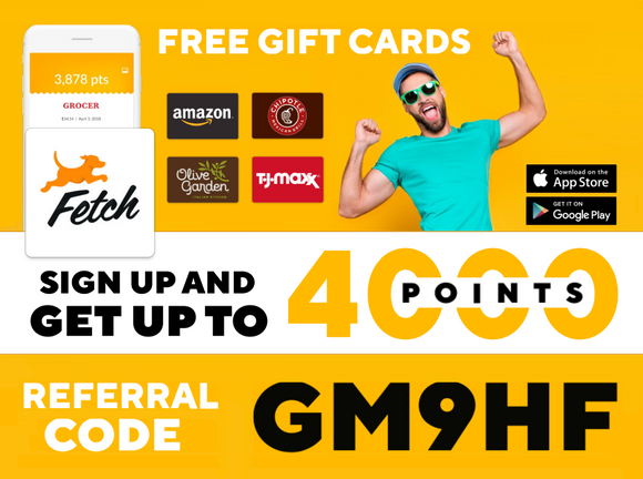 Download Fetch Rewards App and Earn Free Gift Cards!