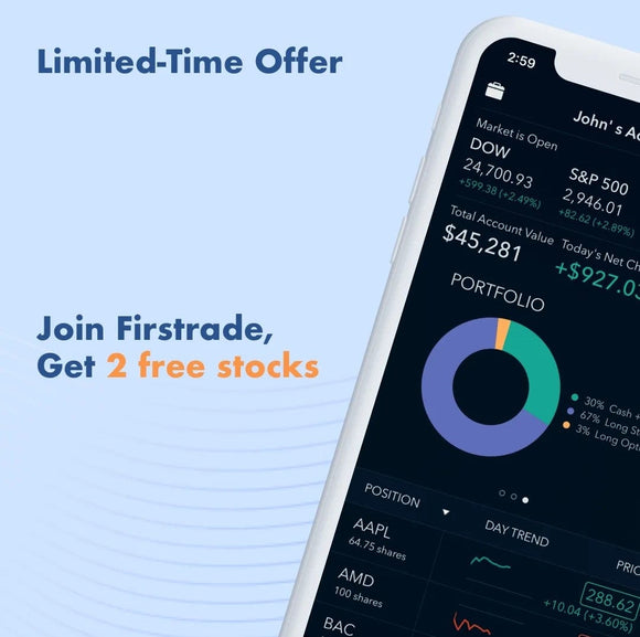 Open a Firstrade Account TODAY and Get 2 Free Stocks