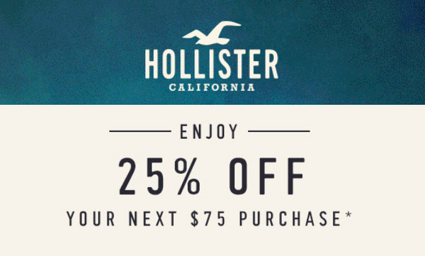 Hollister 15 off code hotsell