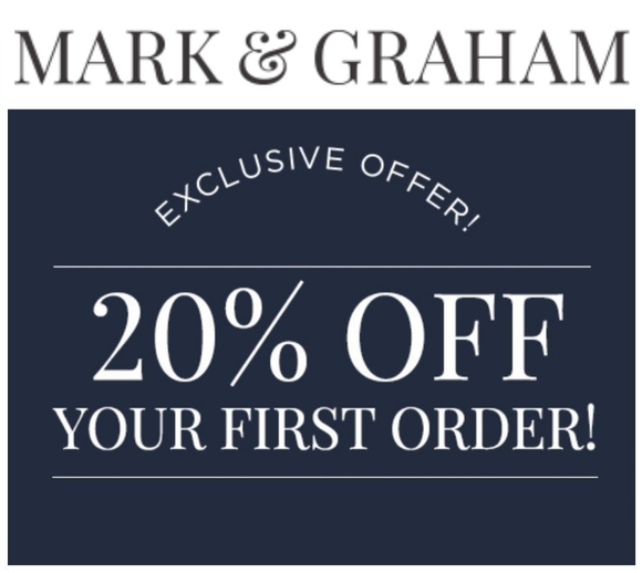 Mark and Graham 20% off Entire Purchase−𝗘𝗺𝗮𝗶𝗹 𝗗𝗲𝗹𝗶𝘃𝗲𝗿𝘆