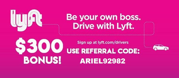 Earn an Easy $300 Bonus as a Driver with Lyft